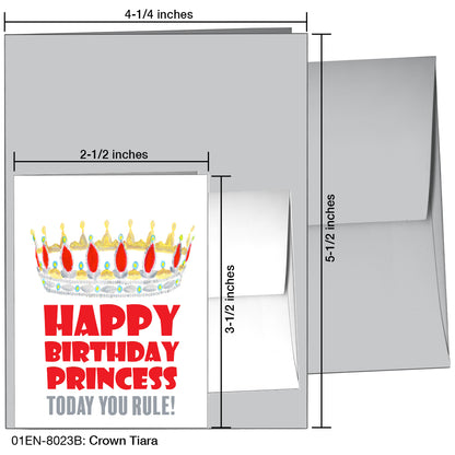 Crown Tiara, Greeting Card (8023B), Enclosure, printedcanvas.com