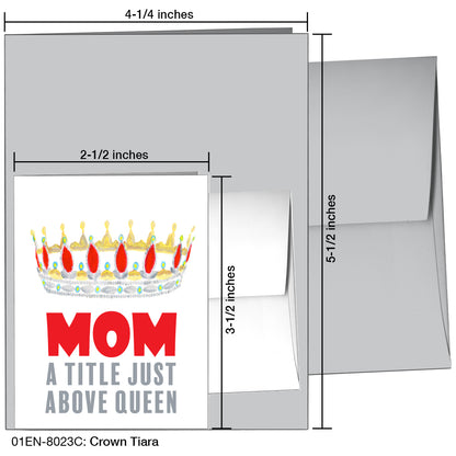 Crown Tiara, Greeting Card (8023C), Enclosure, printedcanvas.com