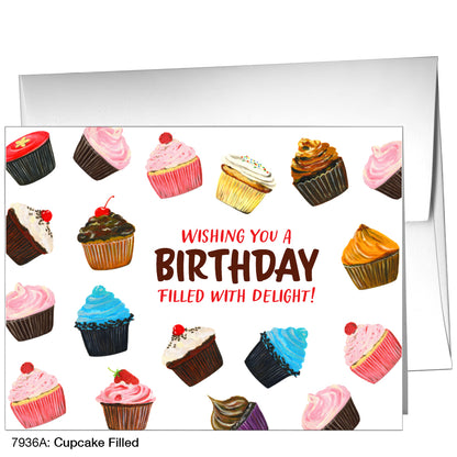 Cupcake Filled, Greeting Card (7936A), A2 Card, www.printedcanvas.com