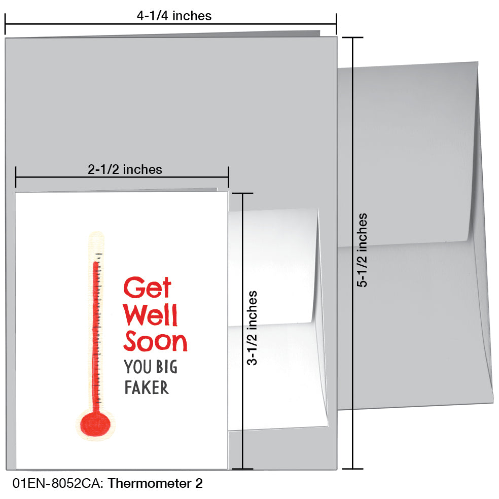 Thermometer 2, Greeting Card (8052CA), Enclosure, www.printedcanvas.com