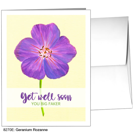 Geranium Rozanne, Greeting Card (8270E), A2 Card Front, www.printedcanvas.com
