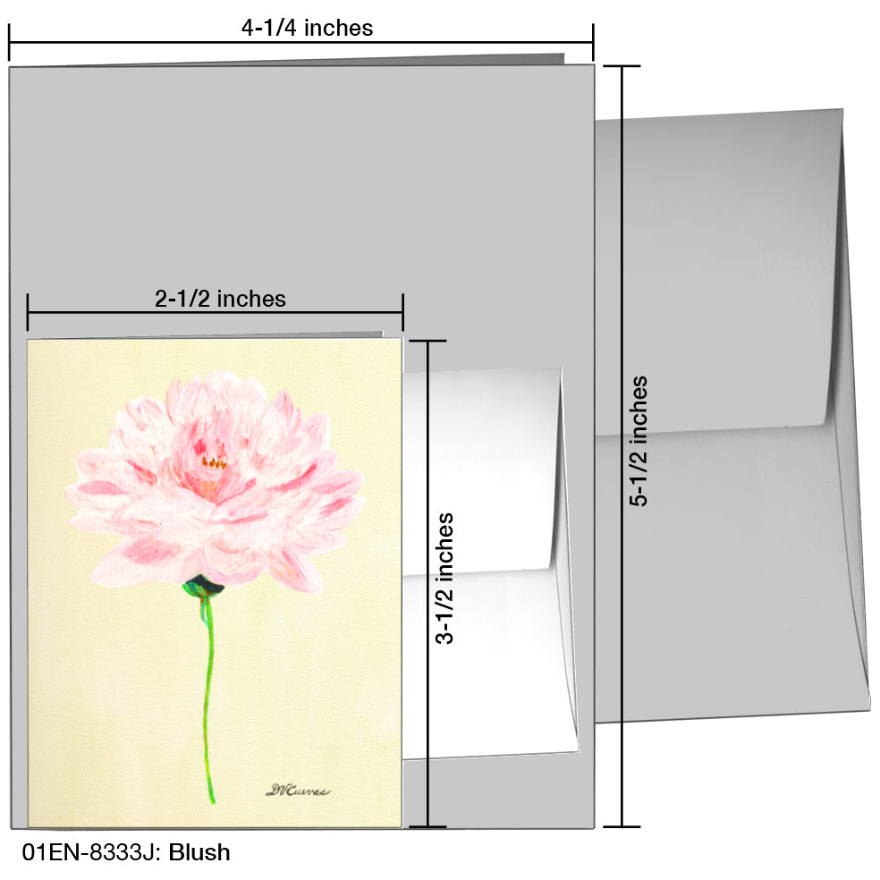 Blush, Greeting Card (8333J), Enclosure Card, www.printedcanvas.com