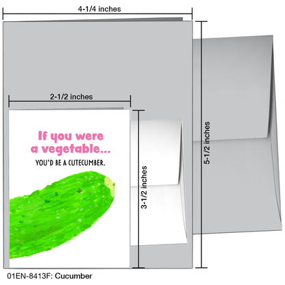 Cucumber, Greeting Card (8413F), Enclosure, printedcanvas.com