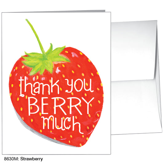 Strawberry, Greeting Card (8630M), A2 Card Front, www.printedcanvas.com