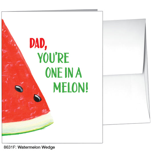 Watermelon Wedge, Greeting Card (8631F), A2 Card Front, www.printedcanvas.com
