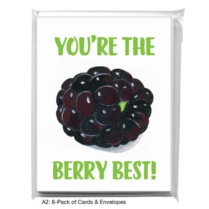 Blackberry, Greeting Card (8633E), A2 8-Pack, printedcanvas.com