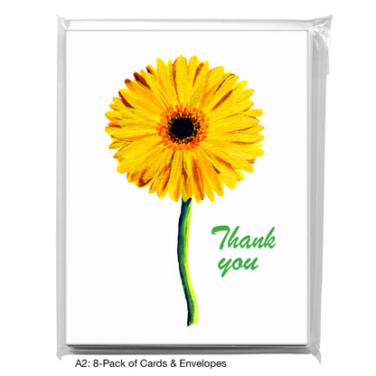 Gerber Yellow Single, Greeting Card (7289T), A2 8-Pack, printedcanvas.com