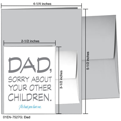 Dad, Greeting Card (7527G), Enclosure, printedcanvas.com