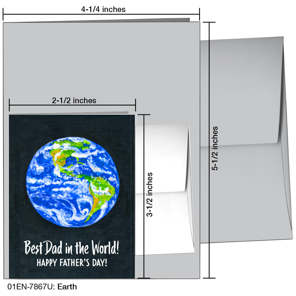 Earth, Greeting Card (7867U), Enclosure Card, printedcanvas.com