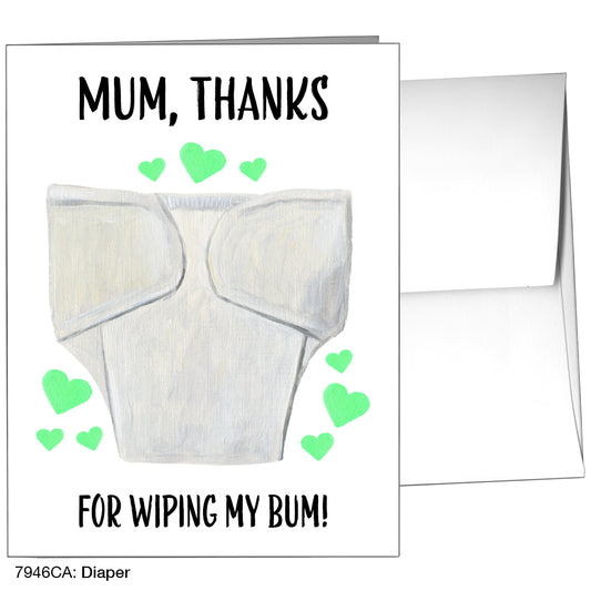 Diaper, Greeting Card (7946CA), A2, printedcanvas.com