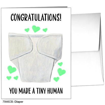 Diaper, Greeting Card (7946CB), A2 Card Front, www.printedcanvas.com