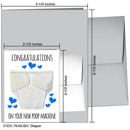 Diaper, Greeting Card (7946UBA), Enclosure, printedcanvas.com