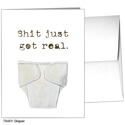 Diaper, Greeting Card (7946Y), A2, printedcanvas.com