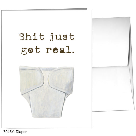 Diaper, Greeting Card (7946Y), A2, printedcanvas.com