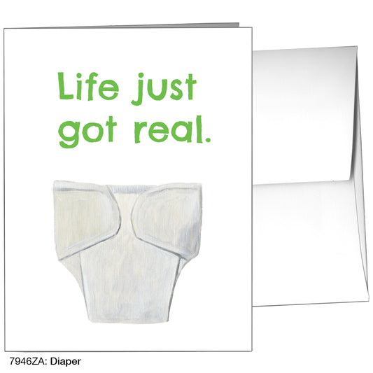 Diaper, Greeting Card (7946ZA), A2, printedcanvas.com
