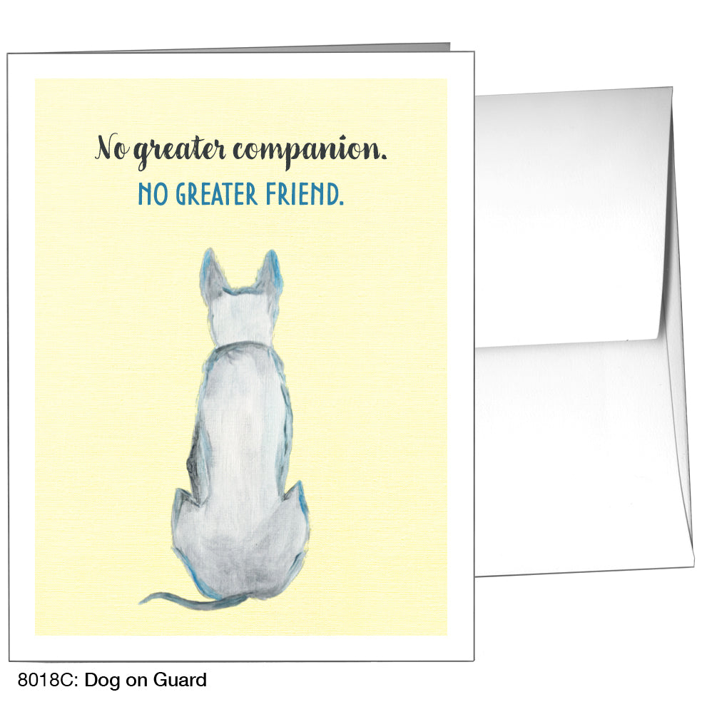 Dog on Guard, Greeting Card (8018C), A2 Card, printedcanvas.com
