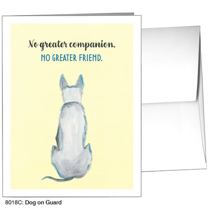 Dog on Guard, Greeting Card (8018C), A2 Card, printedcanvas.com