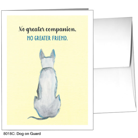 Dog On Guard, Greeting Card (8018C), A2, printedcanvas.com