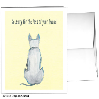 Dog On Guard, Greeting Card (8018E), A2, printedcanvas.com