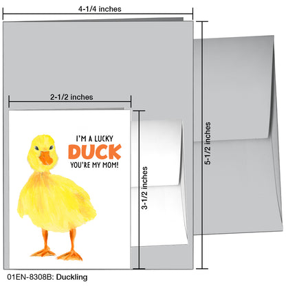Duckling, Greeting Card (8308B), Enclosure Card, printedcanvas.com