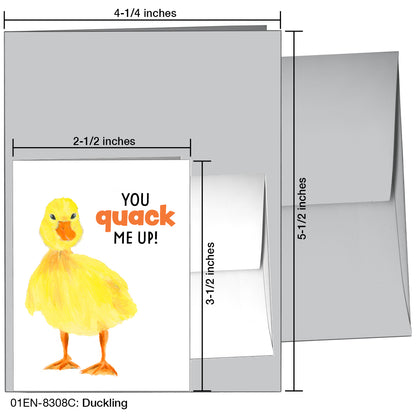 Duckling, Greeting Card (8308C), Enclosure Card, printedcanvas.com