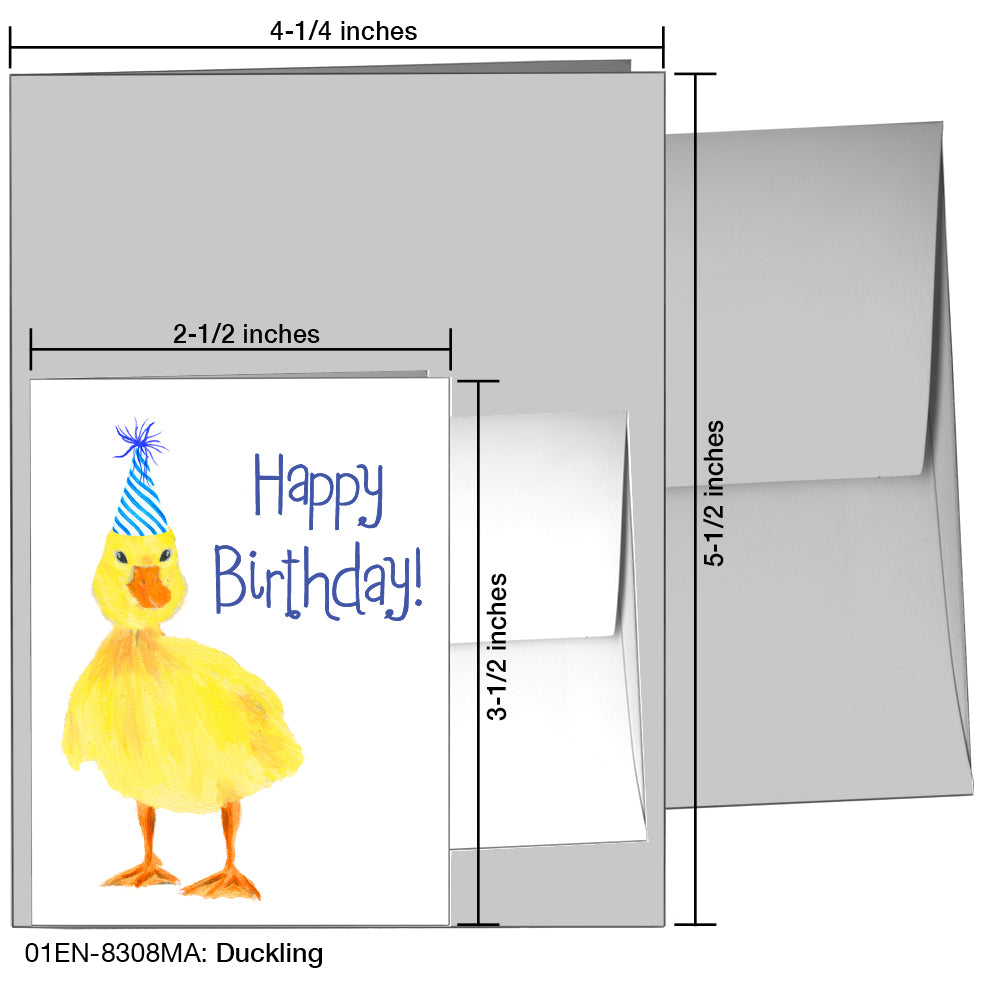 Duckling, Greeting Card (8308MA), Enclosure, printedcanvas.com