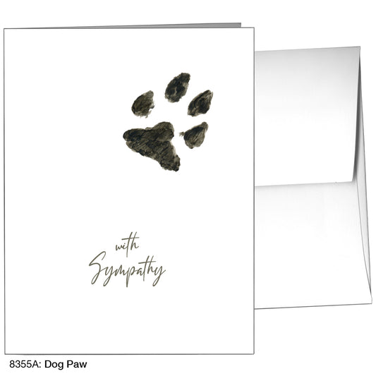 Dog Paw, Greeting Card (8355A), A2, printedcanvas.com