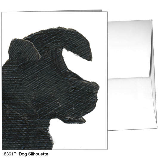 Dog Silhouette, Greeting Card (8361P), A2, printedcanvas.com