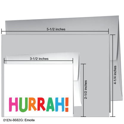 Emote, Greeting Card (8682G), Enclosure Card, printedcanvas.com