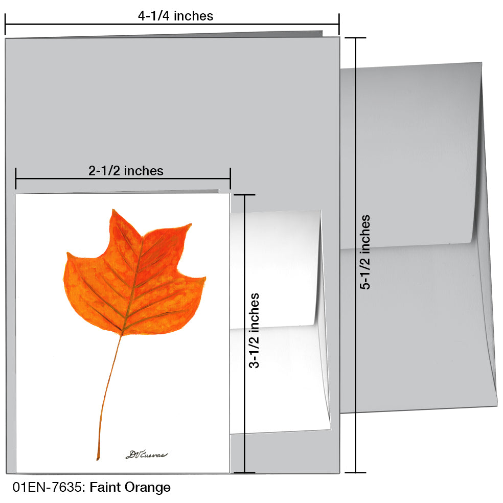 Faint Orange, Greeting Card (7635), Enclosure, printedcanvas.com