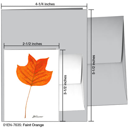 Faint Orange, Greeting Card (7635), Enclosure, printedcanvas.com