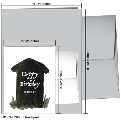 Graveyard, Greeting Card (8286E), Enclosure Card, printedcanvas.com