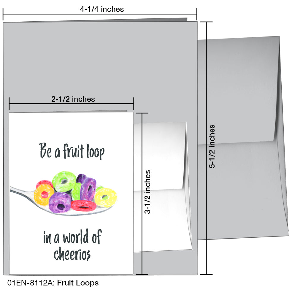 Fruit Loops, Greeting Card (8112A), Enclosure Card, www.printedcanvas.com