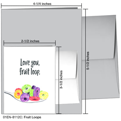 Fruit Loops, Greeting Card (8112C), Enclosure, printedcanvas.com