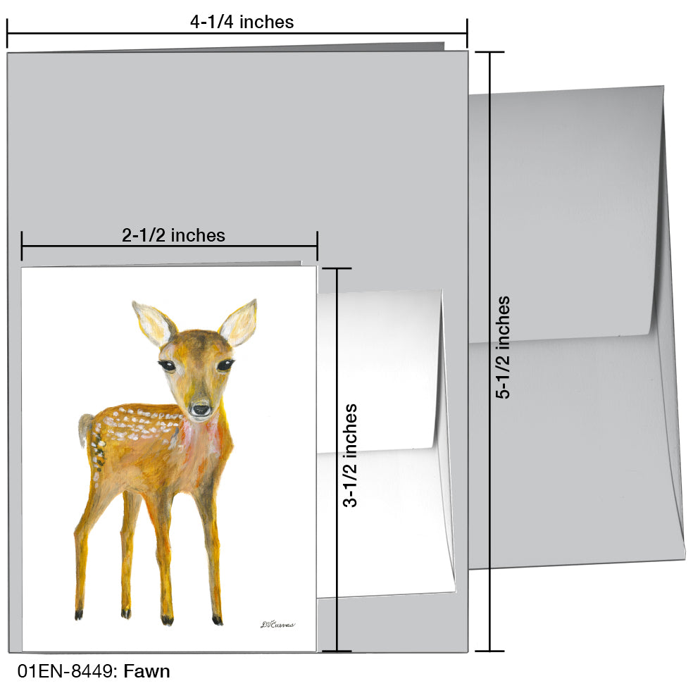 Fawn, Greeting Card (8449), Enclosure, printedcanvas.com