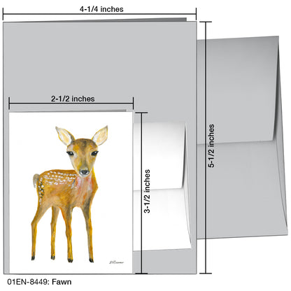 Fawn, Greeting Card (8449), Enclosure, printedcanvas.com