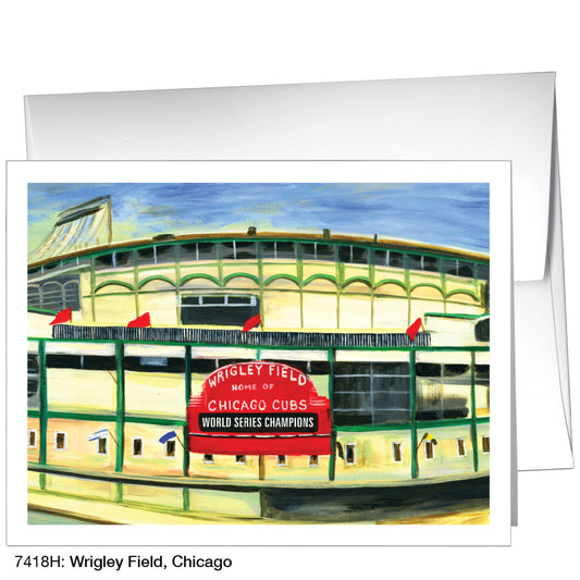 Wrigley Field, Chicago, Greeting Card (7418H), A2, printedcanvas.com
