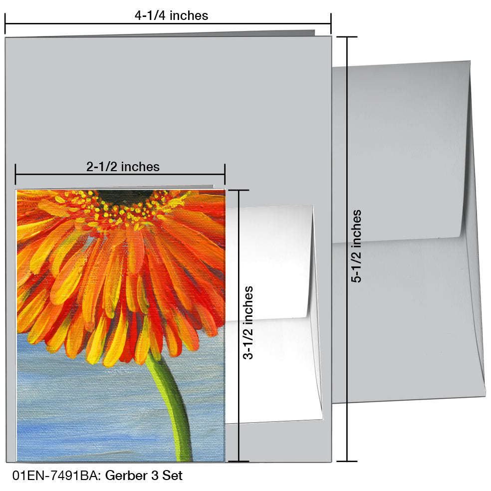 Gerber 3 Set, Greeting Card (7491BA), Enclosure, printedcanvas.com
