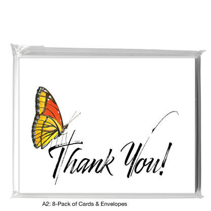 Viceroy Butterfly, Greeting Card (7749D), A2 8-Pack, printedcanvas.com