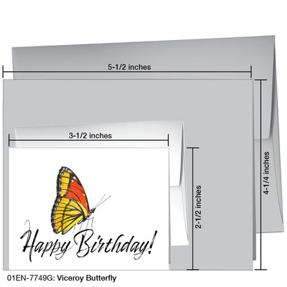 Viceroy Butterfly, Greeting Card (7749G), Enclosure, printedcanvas.com