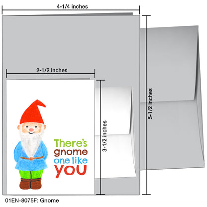 Gnome, Greeting Card (8075F), Enclosure, printedcanvas.com