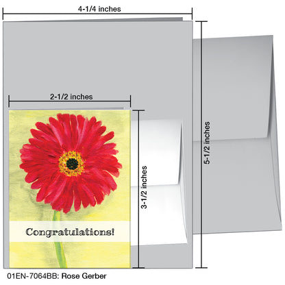 Rose Gerber, Greeting Card (7064BB), Enclosure, printedcanvas.com