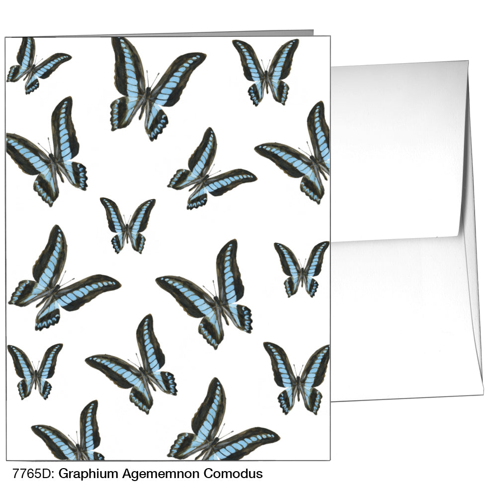 Graphium Agememnon Comodus, Greeting Card (7765D), A2, printedcanvas.com