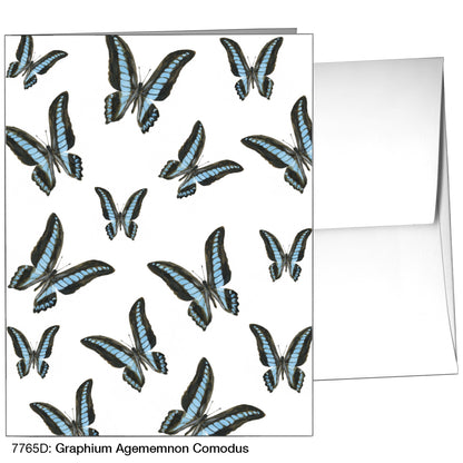 Graphium Agememnon Comodus, Greeting Card (7765D), A2, printedcanvas.com