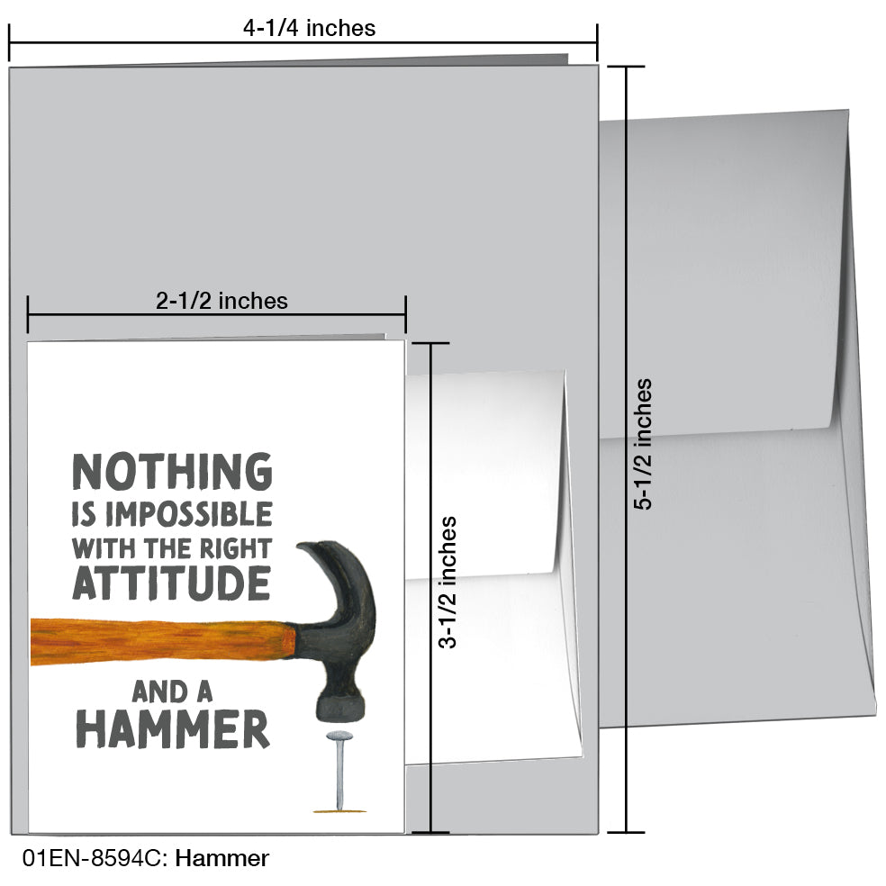 Hammer, Greeting Card (8594C), Enclosure, printedcanvas.com