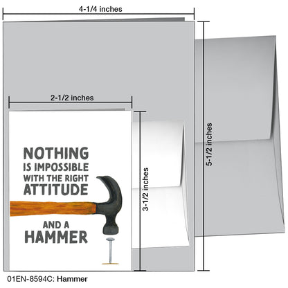 Hammer, Greeting Card (8594C), Enclosure, printedcanvas.com