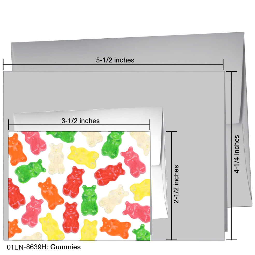 Gummies, Greeting Card (8639H), Enclosure Card, www.printedcanvas.com