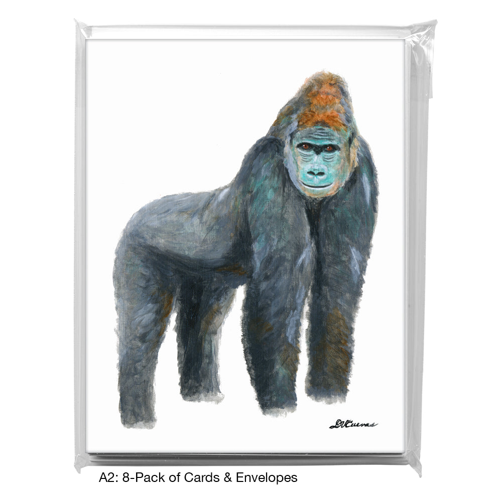 Gorilla, Greeting Card (8719), A2 8-Pack, printedcanvas.com