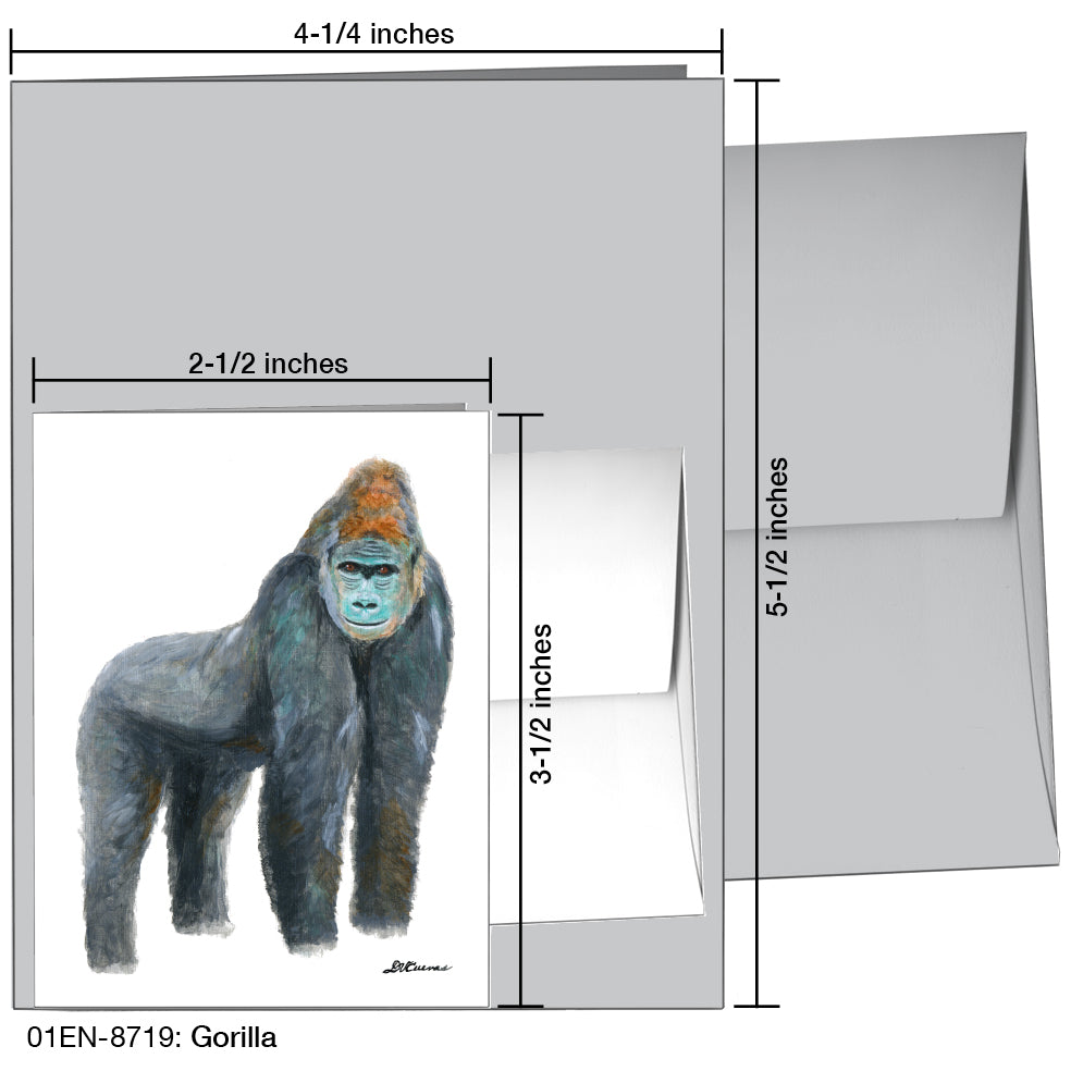 Gorilla, Greeting Card (8719), Enclosure, printedcanvas.com