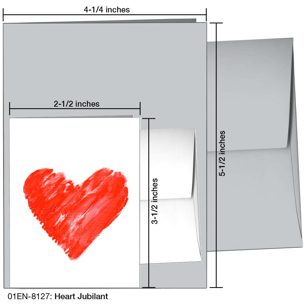 Heart Jubilant, Greeting Card (8127), Enclosure, printedcanvas.com